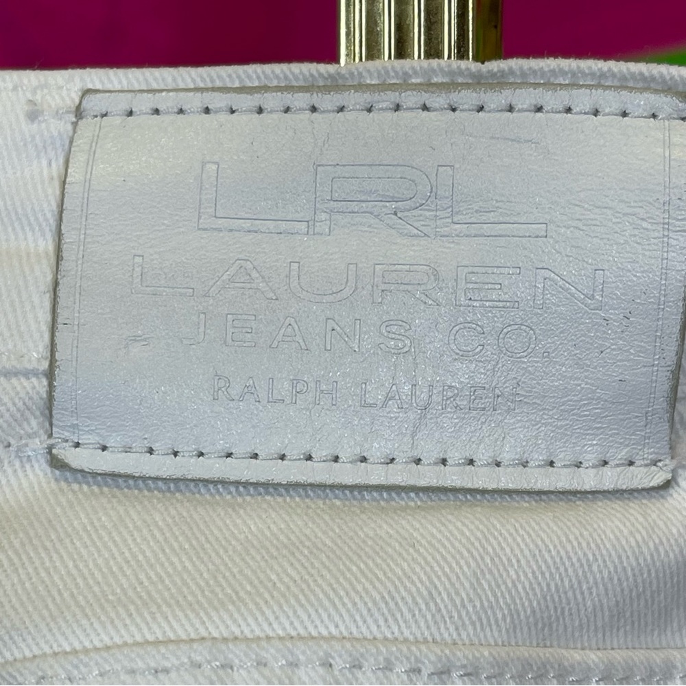 LRL Lauren Jeans Co, White Classic Straight Jeans, Size 14. Excellent condition! - Picture 5 of 8